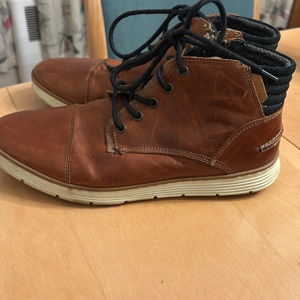 Men's Bull Boxer Adyn Boots.  Brown leather.  Size 8
